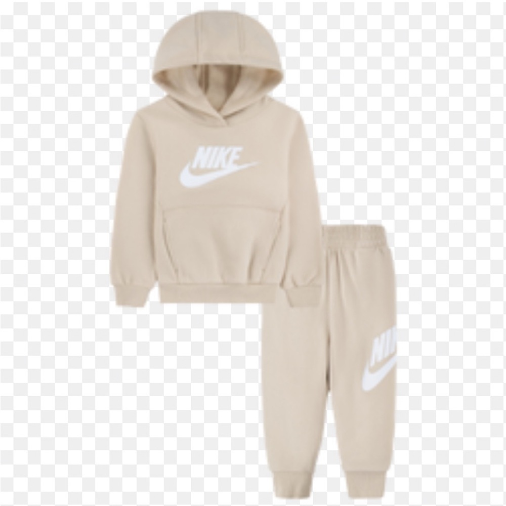Nike Tan and White Matching Sweatpants Joggers Set - Picture 2 of 5